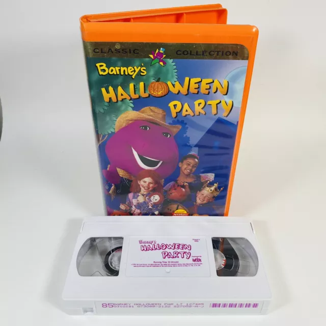 BARNEY CLASSIC COLLECTION Barney’s Halloween Party (VHS, 1998) Tested ...