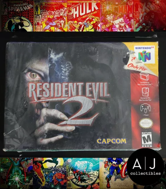 RESIDENT EVIL 2 Nintendo 64 N64 1999 Capcom Brand New Factory Sealed ...