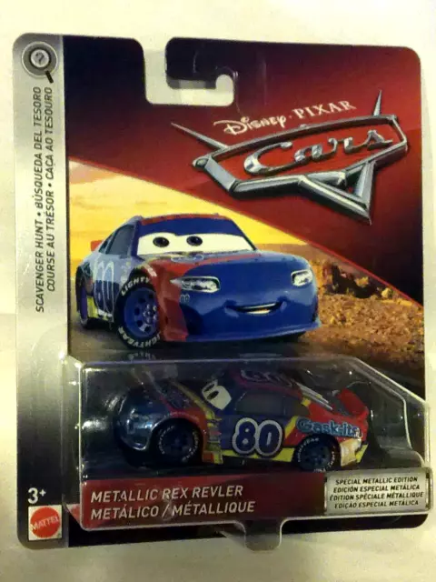 DISNEY/PIXAR CARS METALLIC Rex Revler Scavenger Hunt Chase ...