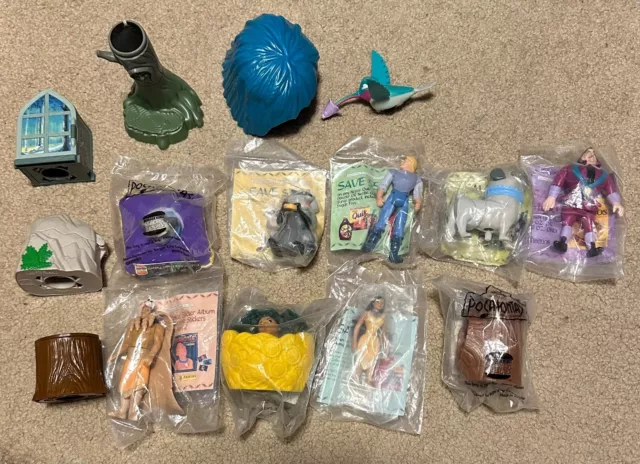 VINTAGE 90'S Burger King Happy Meal Toys Pocahontas Lot of 9 $10.00 ...