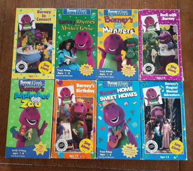 BARNEY VHS LOT 8 tapes Classic Collection & Barney & Friends RARE! £7. ...