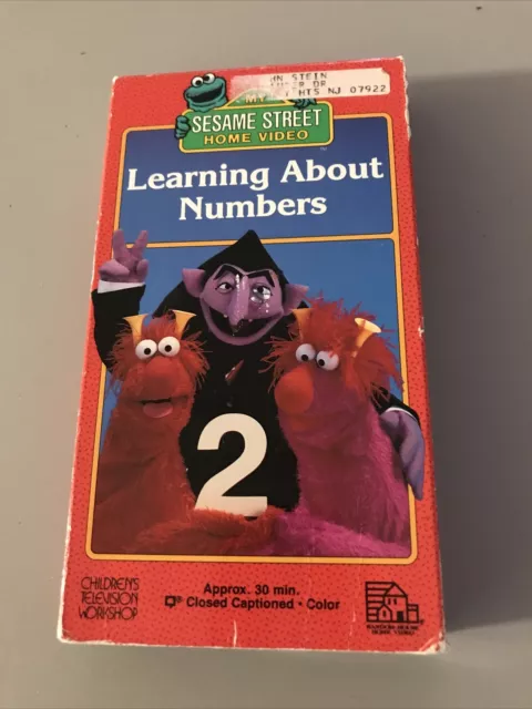 SESAME STREET LEARNING About Numbers VHS Video-Classic-Free Shipping £9 ...