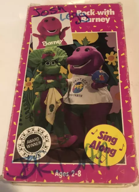 BARNEY ROCK WITH Barney VHS Tape Children’s Video Vintage £9.24 ...