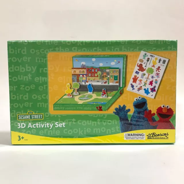 SESAME STREET 3D Activity Set Pop Up Play Scene - NEW SEALED - AUS ...