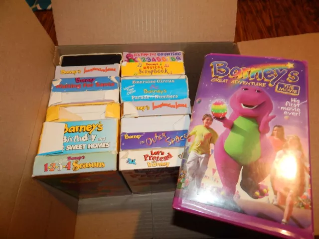 VHS BARNEY THE Purple Dinosaur Preschool Lot of 16 Untested $7.64 ...