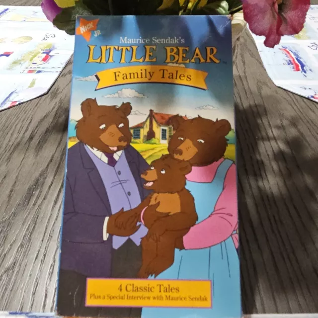 NICK JR LITTLE Bear VHS Family Tales Vintage 1997 4 Classic Tales ...