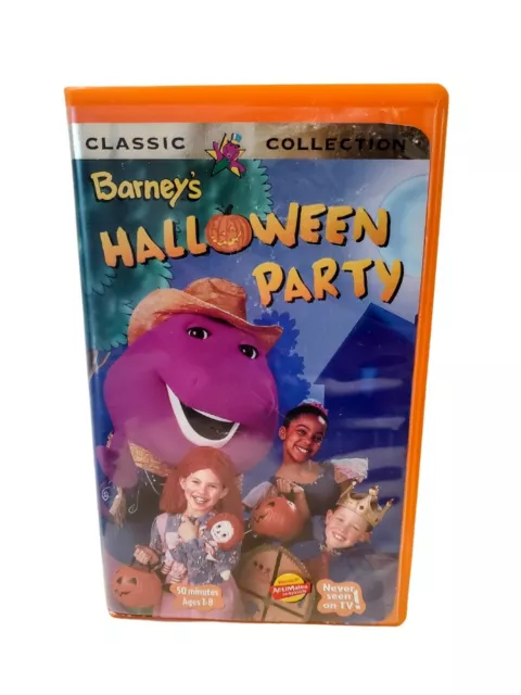 VTG BARNEY BARNEY’S Halloween Party VHS 1998 Classic Collection ...