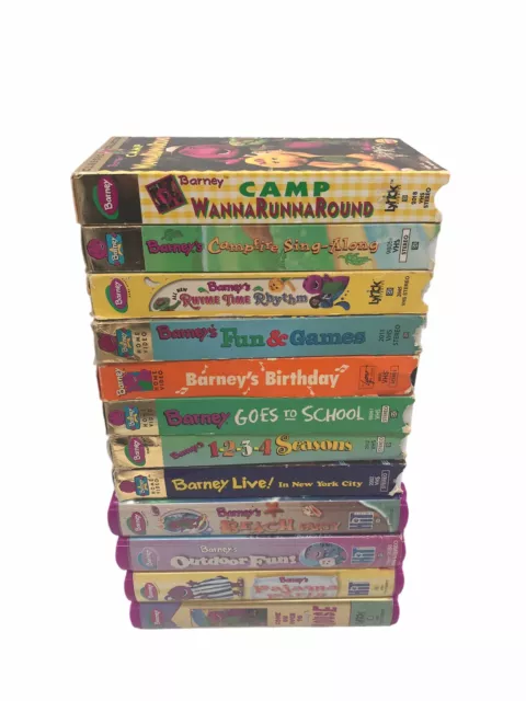 LOT OF 12 Barney & Friends VHS Video Tapes - Vintage Children’s TV Show ...