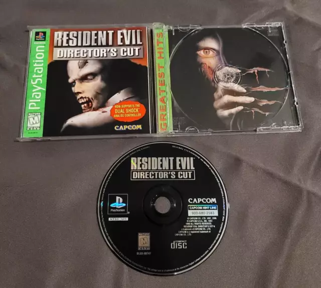 RESIDENT EVIL DIRECTORS Cut Greatest Hits Playstation 1 PS1 Complete ...