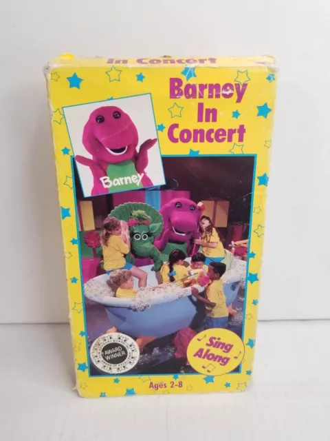 BARNEY IN CONCERT VHS Video Tape Backyard Gang Friends 1992 Lyons Songs ...