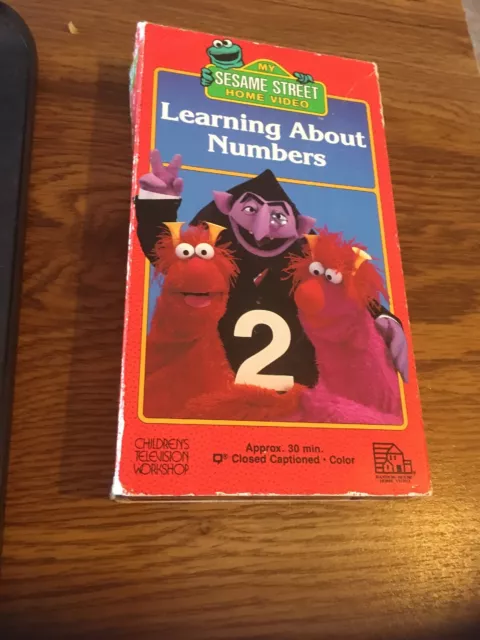 SESAME STREET LEARNING ABOUT NUMBERS VHS 1986 Jim Henson Muppets CTW $6 ...