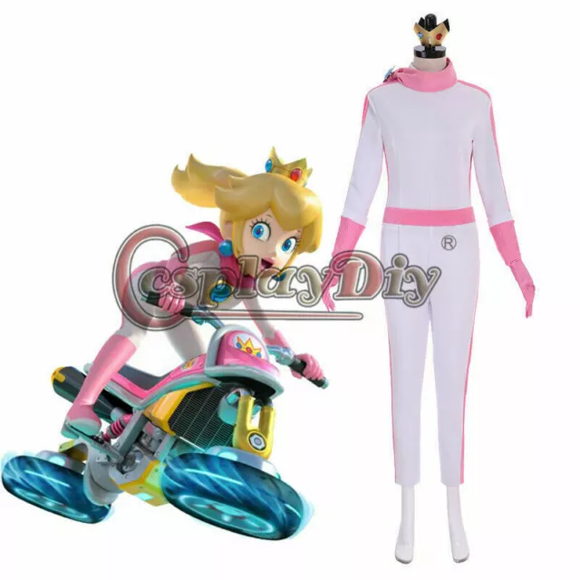 MARIO KART 8 Princess Peach Daisy Rosalina Bike Suit Cosplay Costume ...