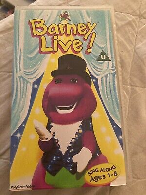 VHS BARNEY -LIVE!- KIDS CHILDRENS FAVOURITES VIDEO PAL pre school New ...