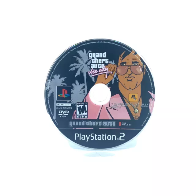 GRAND THEFT AUTO VICE CITY (2002) Playstation 2/PS2, Preowned, Disc ...