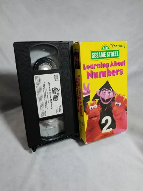 SESAME STREET - Learning About Numbers VHS 1986 **Buy 2 Get 1 Free** $9 ...