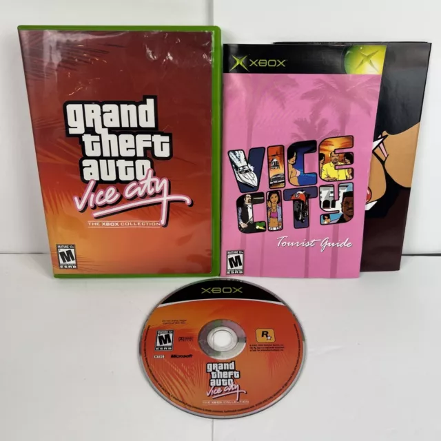 GRAND THEFT AUTO Vice City GTA The Xbox Collection Edition - CIB w/Map ...