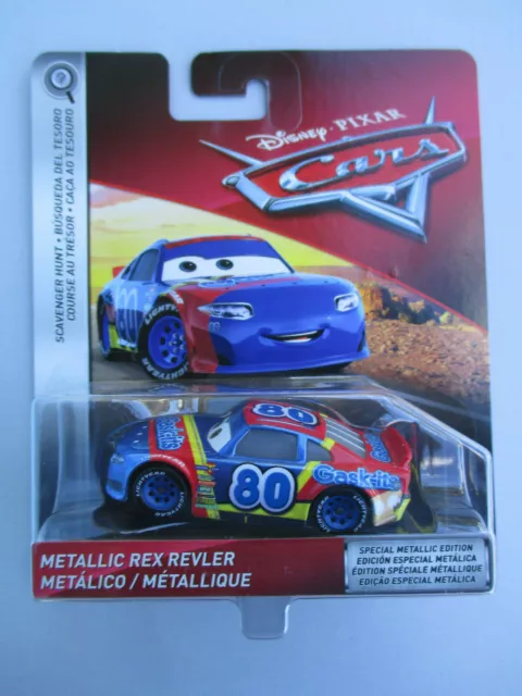 DISNEY PIXAR CARS 3 The Scavenger Hunt *Metallic Rex Revler* #80 ...