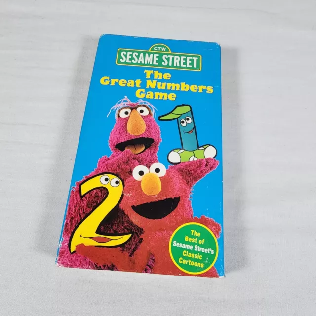 SESAME STREET THE Great Numbers Game VHS Elmo Telly Gabby Children’s ...