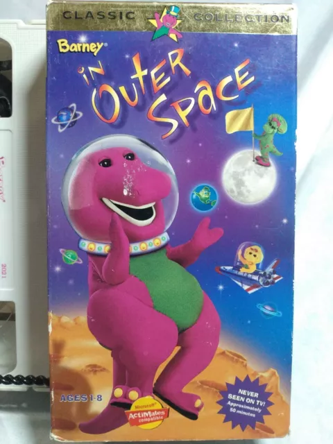 BARNEY IN OUTER Space (1997) VHS Tape Purple Dinosaur RARE Original ...