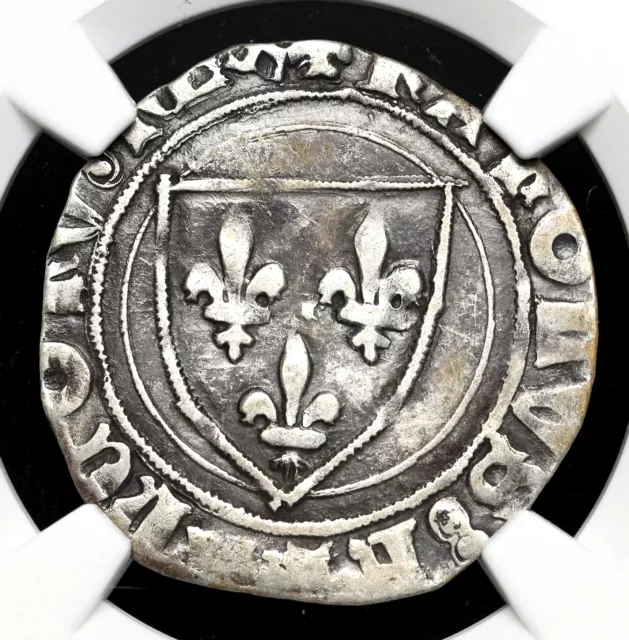 FRANCE. CHARLES VI, 1380-1422. Silver Blanc Guenar, NGC VF35 £109.16 ...