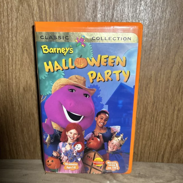 BARNEY - BARNEYS Halloween Party (VHS 1998, Clamshell) collection ...