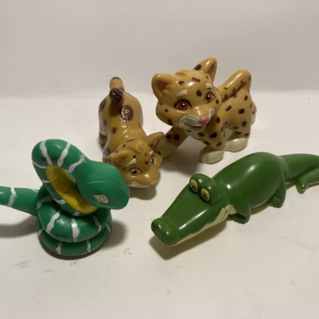 NICK JR GO Diego Go 4 Rescue Pack Figures Mattel 2005 Jaguar, Alligator ...