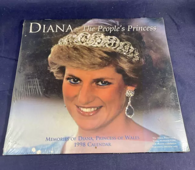 PRINCESS DIANA PEOPLE’S Princess 1998 Calendar Sealed 2026 Equivalent ...