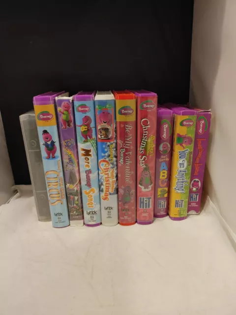 BARNEY THE PURPLE Dinosaur Vhs Tape lot of 10 EUR 19,44 - PicClick FR