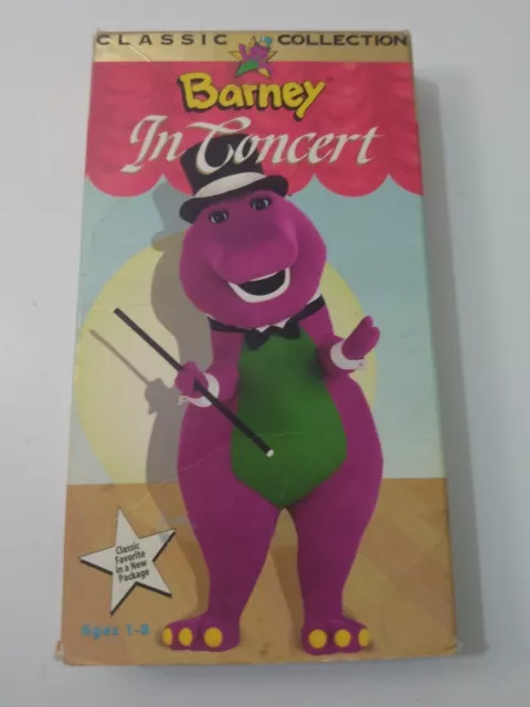 BARNEY IN CONCERT (VHS) Classic Collection 1991 & Barney Rhymes w ...