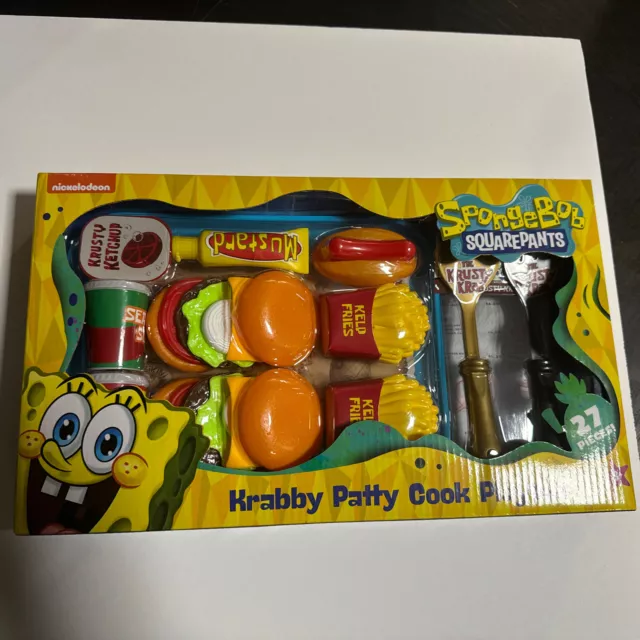 SPONGEBOB SQUAREPANTS KRABBY Patty Cook Playset Krusty Krab Nickelodeon ...