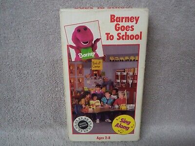 BARNEY: BARNEY GOES To School Vhs Video, Fun Sing-Along Songs, Orig ...