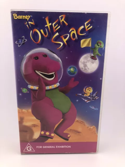 VHS BARNEY IN OUTER SPACE Vintage Kids Singalong Video PAL 90s $13.55 ...