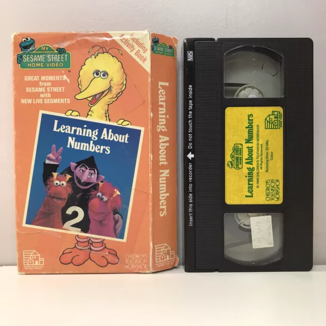 SESAME STREET LEARN About Numbers VHS Video Tape PBS Kids Elmo BUY 2 ...