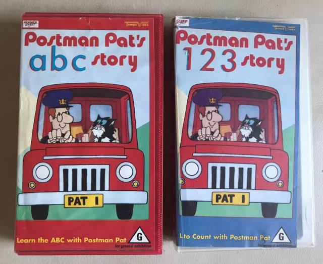 X2 Postman Pat's Abc Story & 123 Story Vhs Pal 1990 $16.79 - Picclick