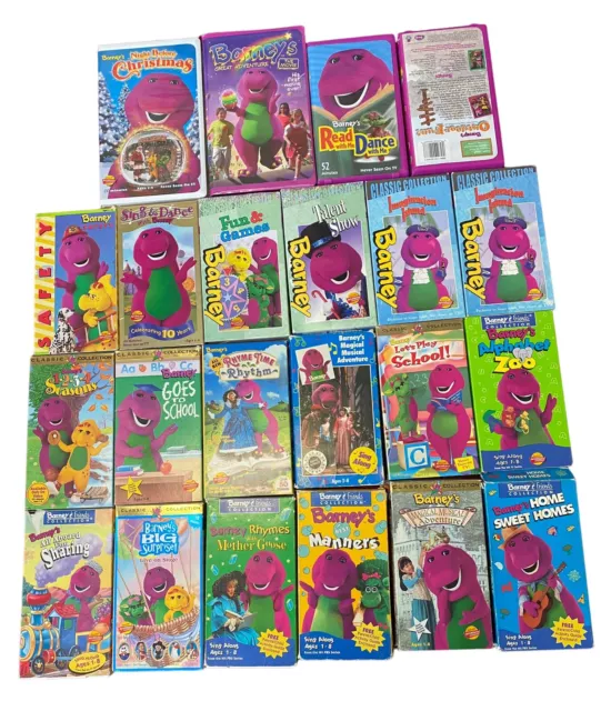 BARNEY VHS TAPES Lot Of 22 TESTED Vintage $131.91 - PicClick CA