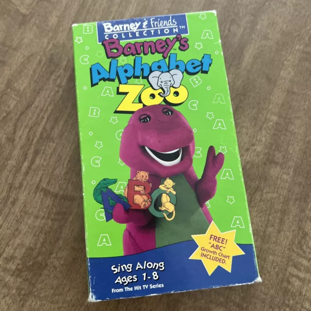 BARNEY - BARNEYS Alphabet Zoo (VHS, 1994) $4.70 - PicClick