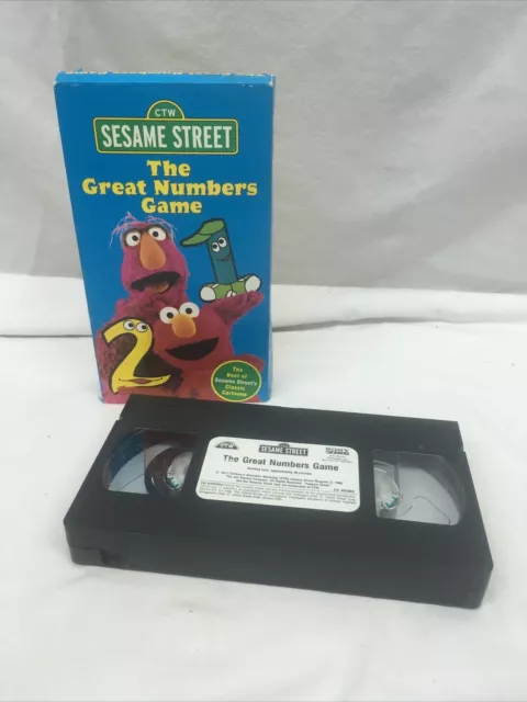 SESAME STREET - The Great Numbers Game VHS 1998 Elmo Telly Gabi $6.99 ...