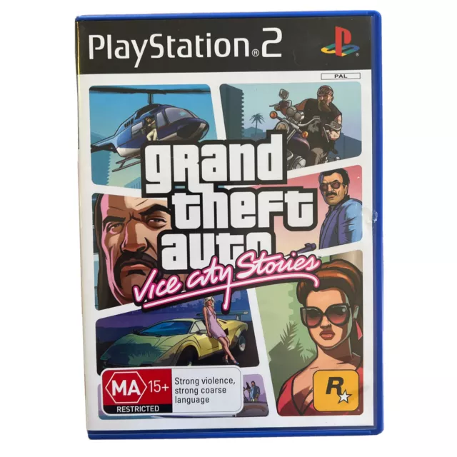 GRAND THEFT AUTO: Vice City Stories PlayStation 2 PS2 with Manual & Map ...