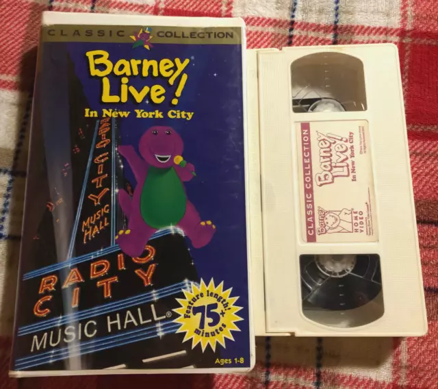 BARNEY LIVE! IN NEW YORK CITY [1994] (Canadian Clamshell) | VHS TAPE ...