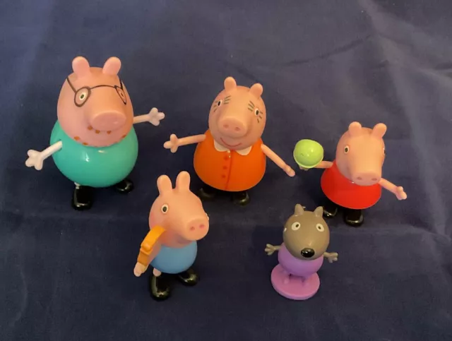 PEPPA PIG, MUMMY Pig, Daddy Pig & George Family Figures + Bonus Figure ...