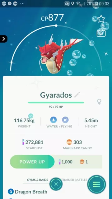 SHINY GYARADOS ( Magikarp Evolution ) Pokemon Trade Go $9.60 - PicClick