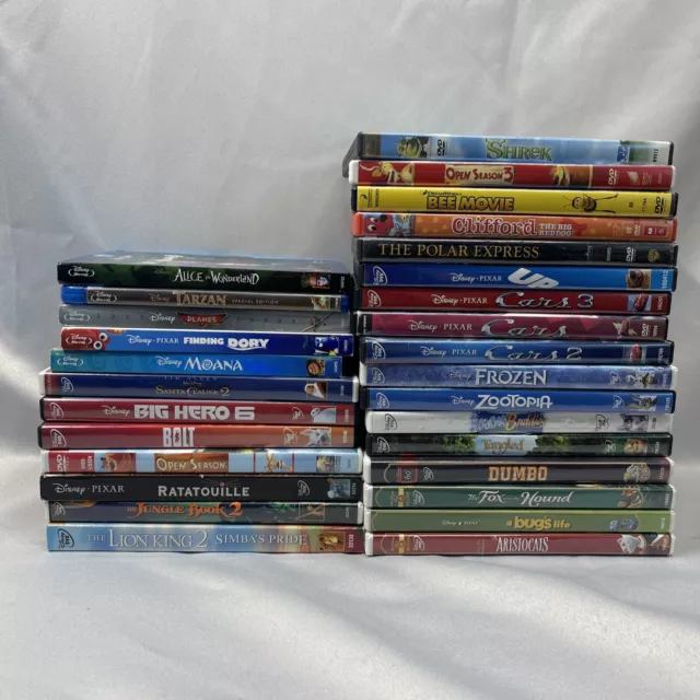 LOT OF 29 Disney Pixar Dreamworks Sony Pictures Movies - DVDs, Blu-Ray ...