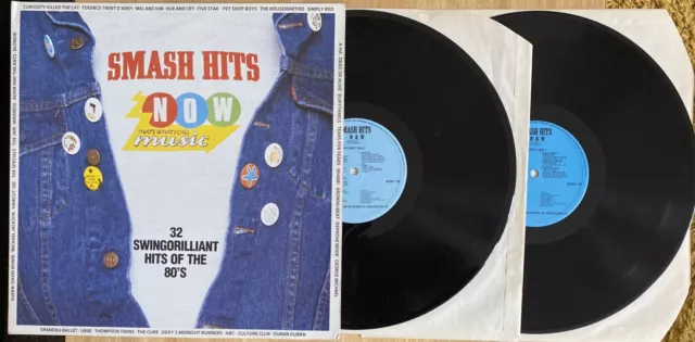 SMASH HITS NOW THAT'S WHAT I CALL MUSIC VINYL 2LP DOUBLE ALBUM HITS OF ...