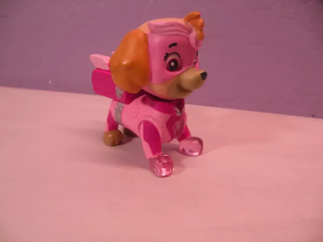 Paw Patrol Mighty Pups Light Up Badge & Feet Skye Figure Pink Works $15 