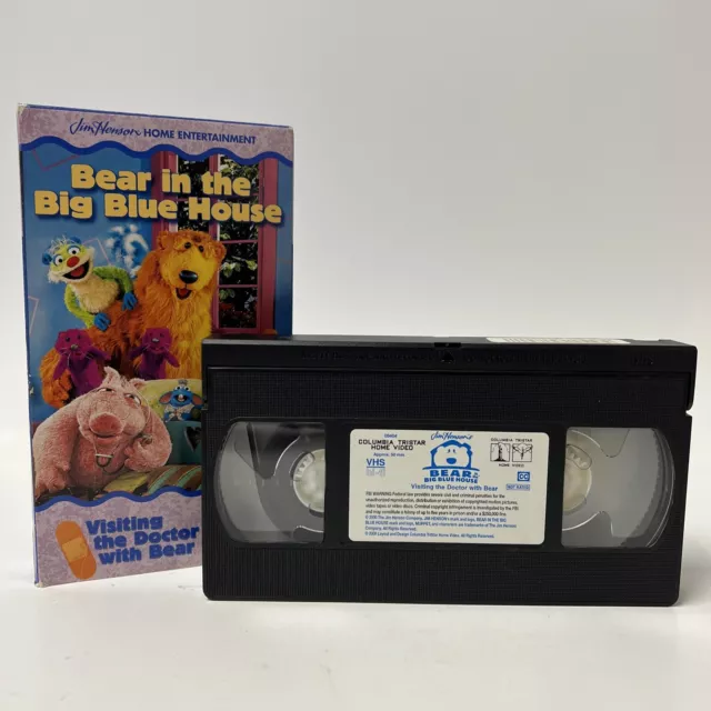 BEAR IN THE Big Blue House - Visiting the Doctor with Bear (VHS, 2000 ...