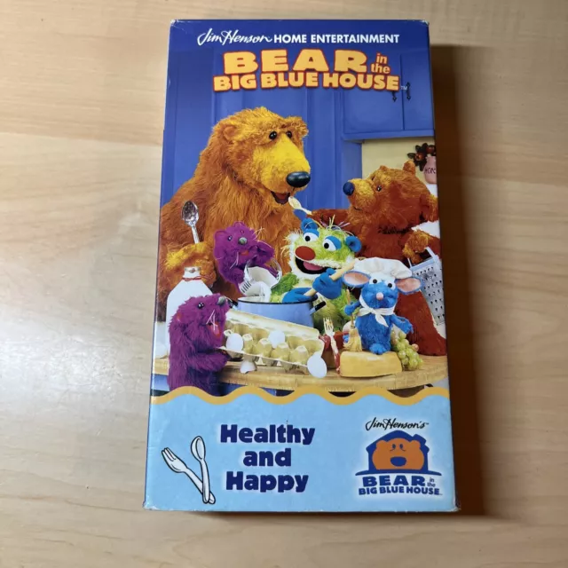 BEAR IN THE Big Blue House Picture Of Health And Happy VHS 1999 $10.00 ...