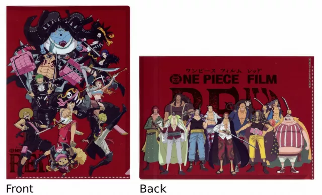 ONE PIECE: FILM RED-2022 Official Theater Limited Goods- A4 Size File ...