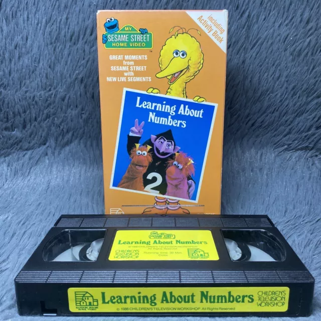 MY SESAME STREET Home Video-Learning About Numbers VHS 1986 Cartoon ...