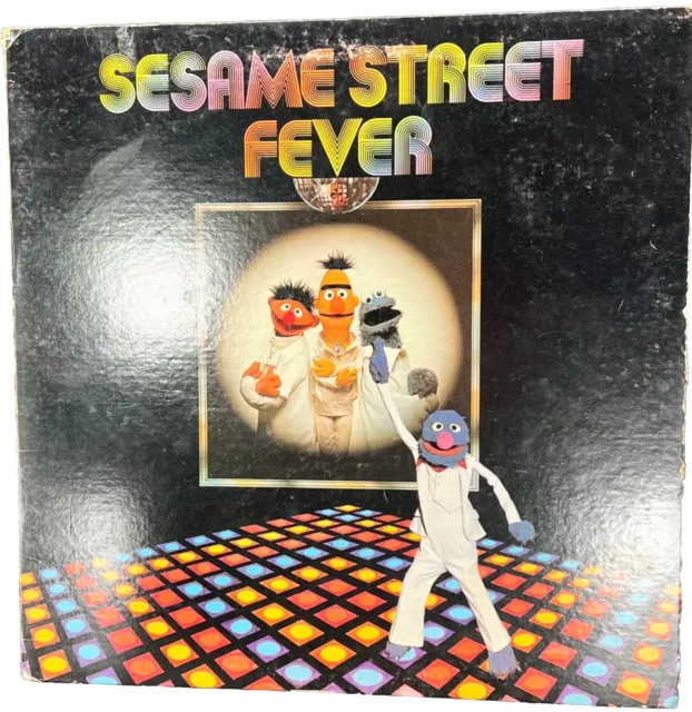 SESAME STREET FEVER Disco Vinyl LP 1978 Vtg CTW 79005 Bert Ernie Cookie ...