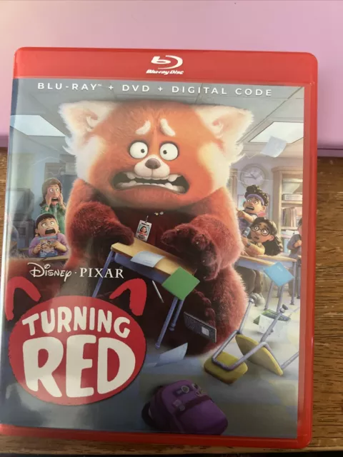 TURNING RED (BLU-RAY & DVD, 2022) no digital code No Slipcover 🐼 $4.00 ...